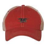 Trident Scarlet Red/Khaki Old Favorite Trucker Cap