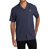 Men's Navy Trident Short Sleeve Performance Camp Shirt