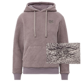 Ladies Trident Smokey Taupe Sherpa Hooded Pullover