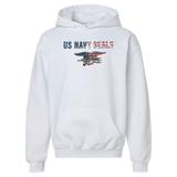 Youth US NAVY SEALS Trident Flag Hooded Sweatshirt