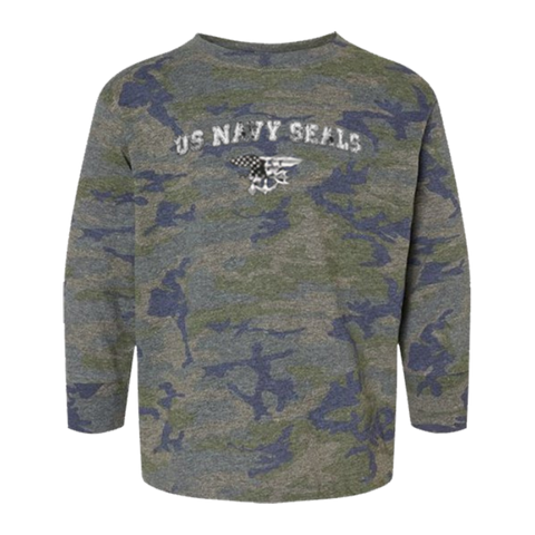 Toddler Trident US NAVY SEALS Camo Long Sleeve Tee