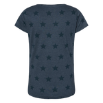 Ladies Trident Star Print Scoop Neck Tee