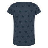 Ladies Trident Star Print Scoop Neck Tee