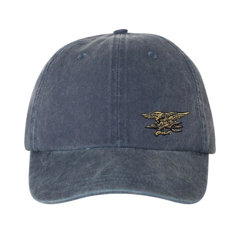 Trident Navy Pigment Dyed Twill Cap
