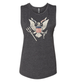 Ladies Muscle Tank with Trident Presidential Eagle
