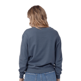 Women's Washed Denim Trident Terry Throwback Pullover