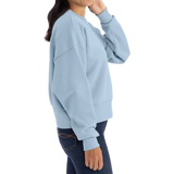 Ladies Stonewash Denim Trident Flag Heavyweight Sweatshirt