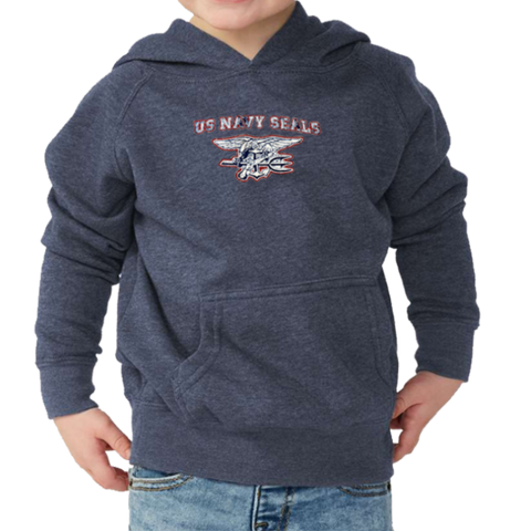 Toddler US Navy SEALS and Trident Hooded Raglan Sweatshirt