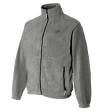 Trident Grey Full-Zip Fleece Jacket with American Flag