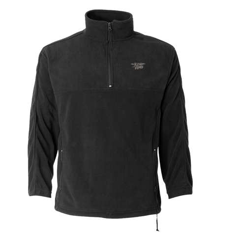 Trident Black Microfleece Quarter-Zip Pullover