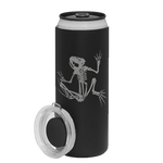 Bone Frog Black Slim Can Cooler/Tumbler