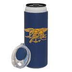 Trident Navy Slim Can Cooler/Tumbler