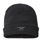 Trident Heather Charcoal Waffle Cuffed Beanie