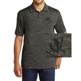 Bone Frog Sport-Tek Posicharge Grey/Black Electric Polo