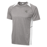 Men's Charcoal/White Bone Frog Heather Colorblock Contender Tee