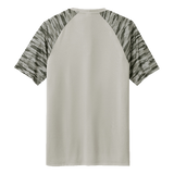 Men's Gray Bone Frog Drift Camo Colorblock Tee