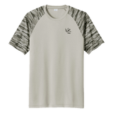 Men's Gray Bone Frog Drift Camo Colorblock Tee