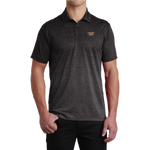 Trident Iron Gray/Black Ombre Heather Performance Polo