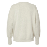 Ladies Trident Sueded Fleece Crewneck Oatmeal Sweatshirt