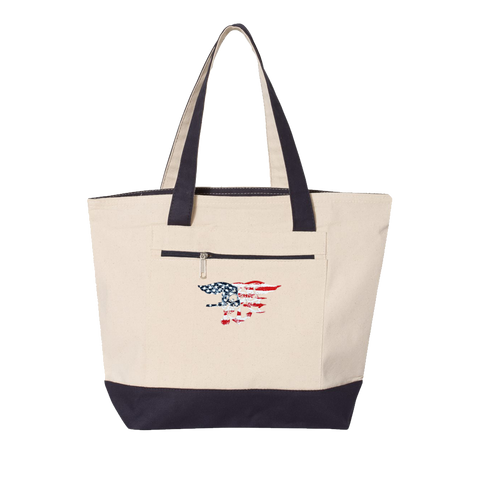 Trident Zippered Tote