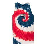 Unisex Trident Red/White/Blue Tie-Dye Tank Top