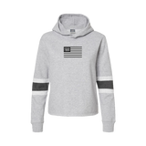 Ladies Trident Flag Sueded Fleece Hooded Sweatshirt