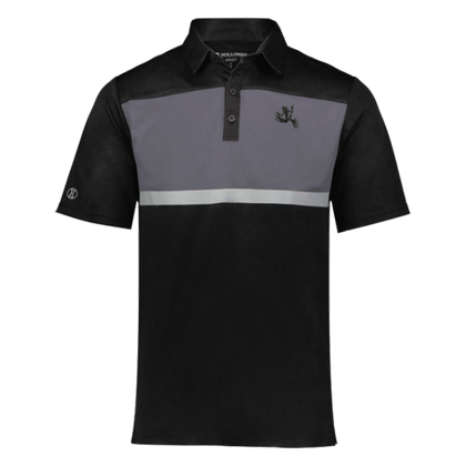 Bone Frog Prism Bold Black and Gray Polo