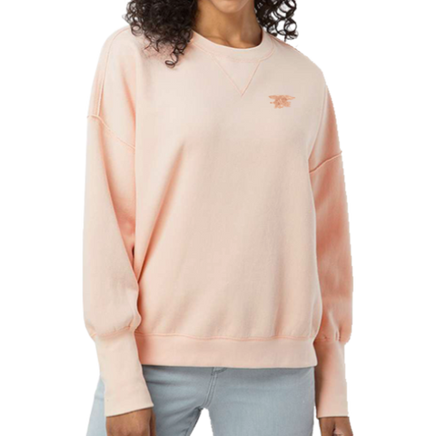 Ladies Trident Sueded Fleece Crewneck Sweatshirt