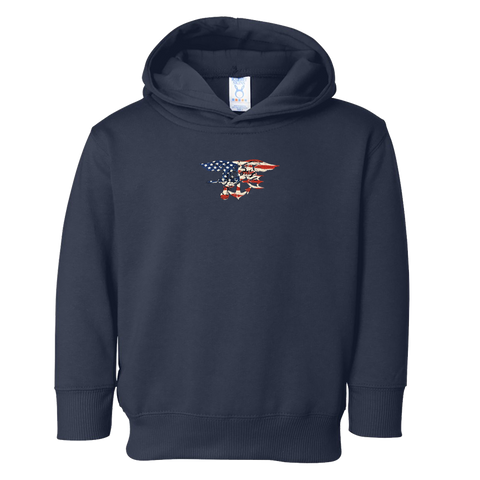 Toddler Red/White/Blue Trident Navy Hoody