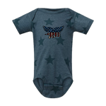Stars and Stripes Trident Star Print Infant Bodysuit