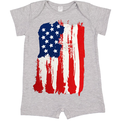American Flag with Trident Infant Romper