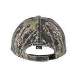 American Flag with Bone Frog Mossy Oak Camo Cap