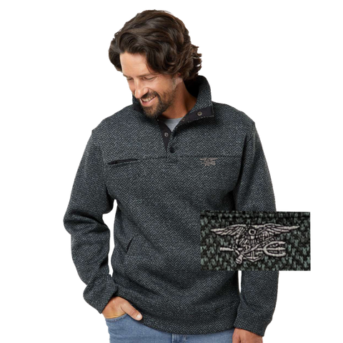 Trident Traverse Snap Sweater Knit Pullover