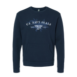 Trident Scroll Design Santa Cruz Pocket Sweatshirt