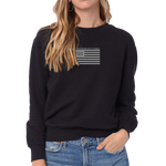 Women's Trident Flag Eco-Washed Terry Throwback Pullover