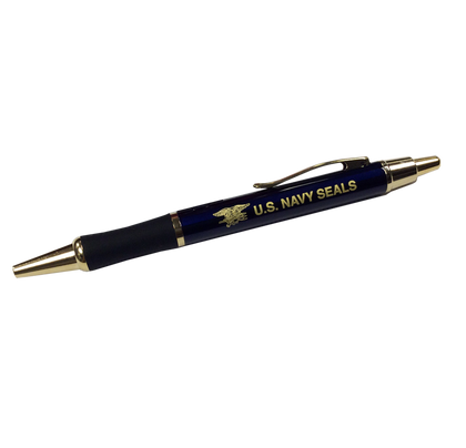 US Navy SEAL Pen with Trident in Gold