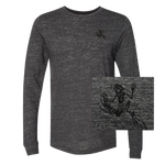 Bone Frog Unisex Jersey Charcoal Black Long Sleeve T-Shirt