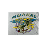 Multi Color Hand Drawn Trident US NAVY SEALS Youth Tshirt