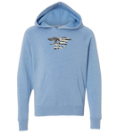 Toddler Light Blue Trident/Flag Hooded Sweatshirt