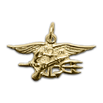 14K Yellow Gold Trident Pendant - UDT-SEAL Store
 - 2