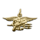 14K Yellow Gold Trident Pendant - UDT-SEAL Store
 - 2