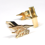 Trident 14K Yellow Gold Cuff Links - UDT-SEAL Store
