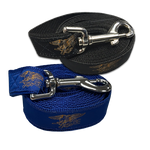 Dog Leash with Gold Trident