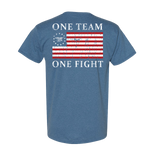 American Flag One Team One Fight Tshirt