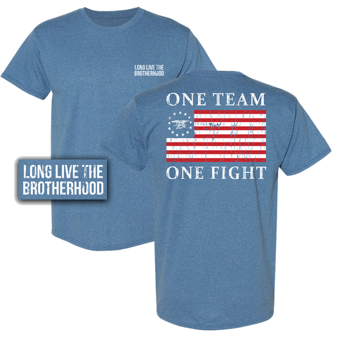American Flag One Team One Fight Tshirt